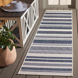 Safavieh Beach House 2'-0" x 8'-0" Rug in Brown / Ivory