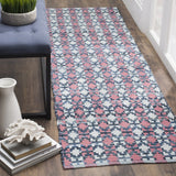 Safavieh Montauk 2'-3" x 8'-0" Rug in Coral / Multi