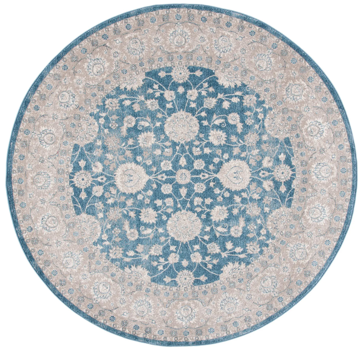 Safavieh Sofia 6'-7" x 6'-7" Rug in Blue / Beige