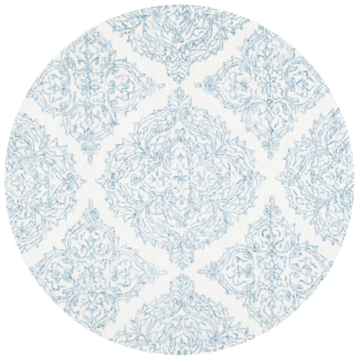 Safavieh Abstract 6'-0" x 6'-0" Rug in Ivory / Blue