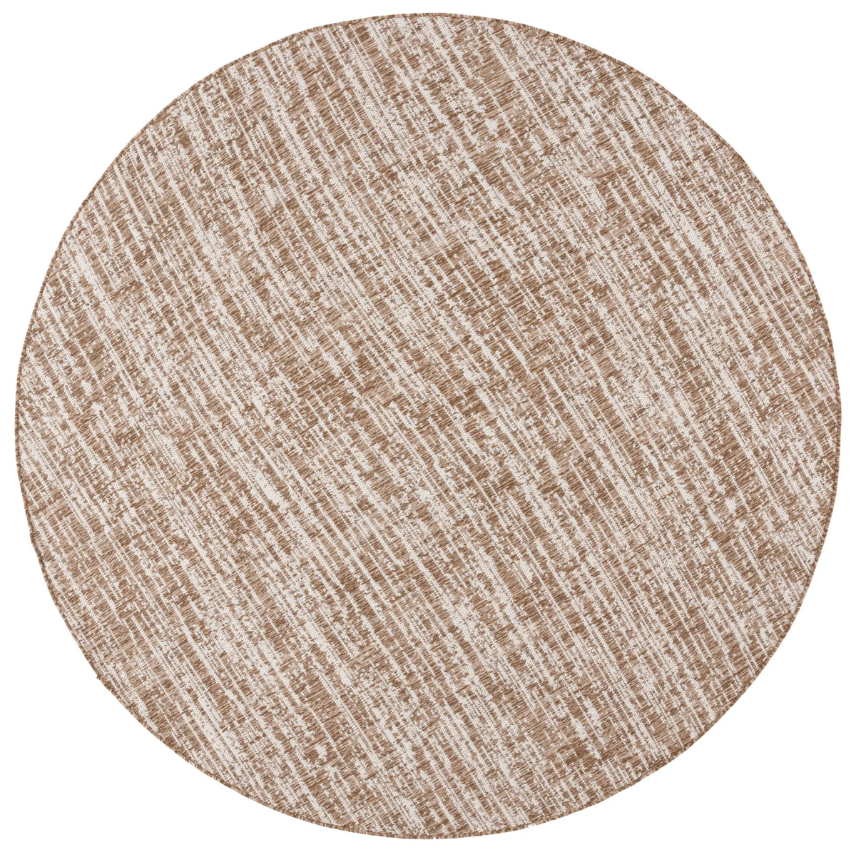 Safavieh Beach House 6'-7" x 6'-7" Rug in Brown / Ivory