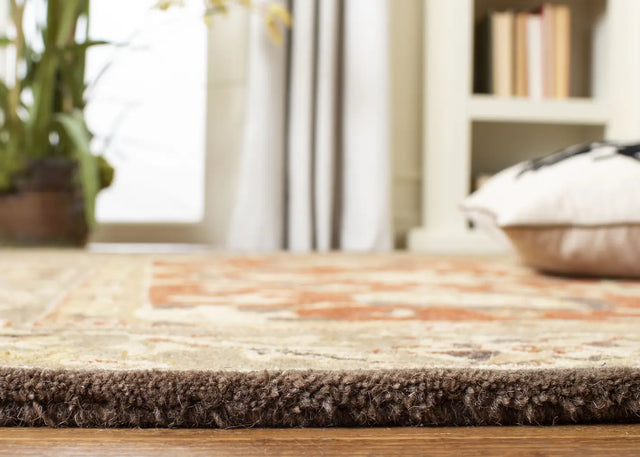 Safavieh Anatolia 4'-0" x 6'-0" Rug in Rust / Green