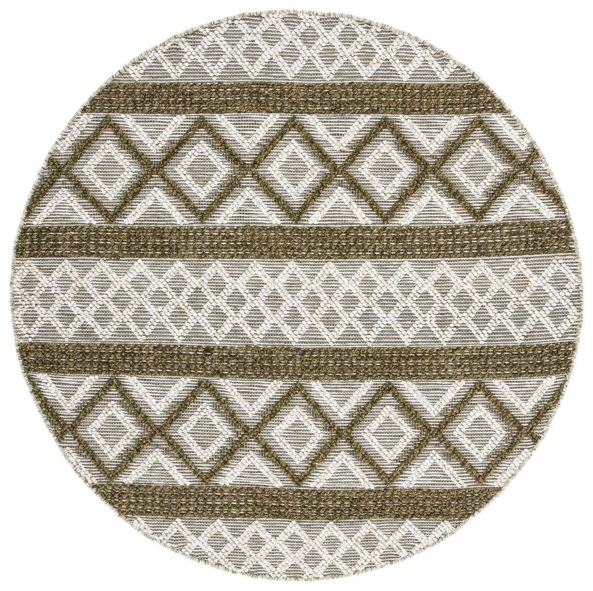Safavieh Vermont 6'-0" x 6'-0" Rug in Ivory / Dark Green
