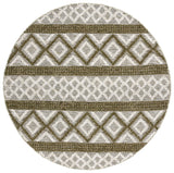 Safavieh Vermont 6'-0" x 6'-0" Rug in Ivory / Dark Green
