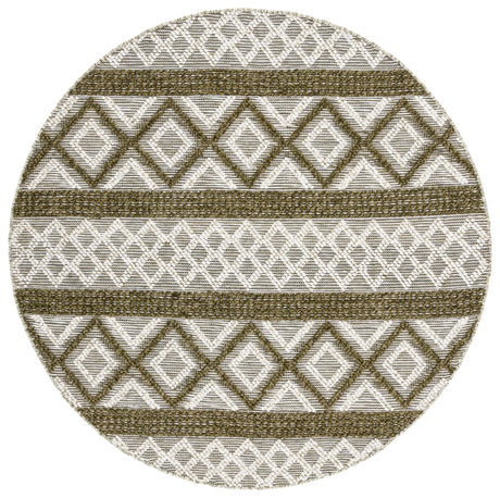 Safavieh Vermont 6'-0" x 6'-0" Rug in Ivory / Dark Green