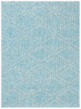 Safavieh Courtyard 4'-5" x 6'-5" Rug in Aqua / Grey