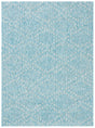 Safavieh Courtyard 4'-5" x 6'-5" Rug in Aqua / Grey