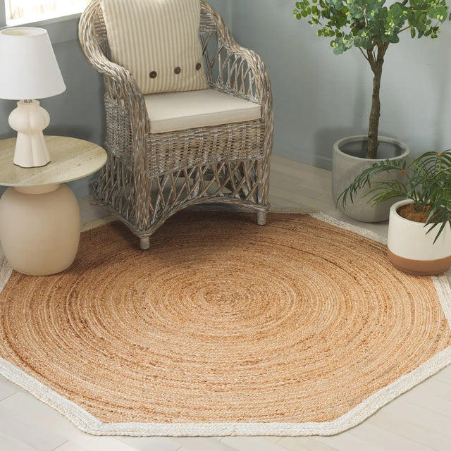 Safavieh Natural Fiber 6'-0" x 6'-0" Rug in Natural / Bleach