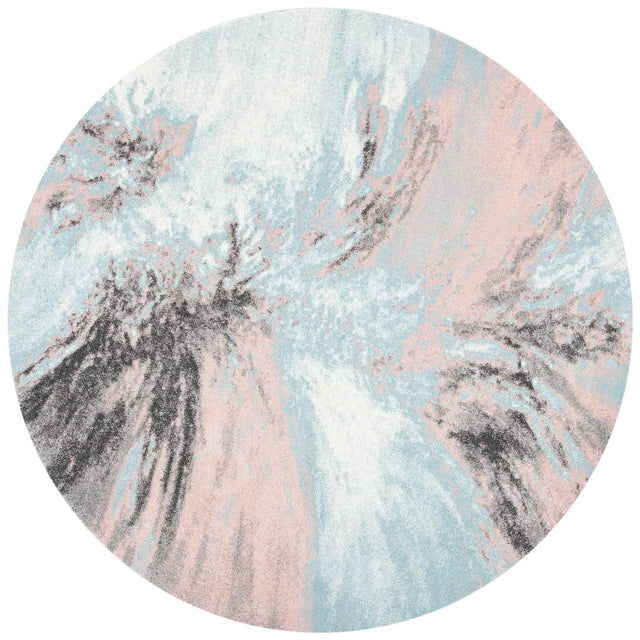 Safavieh Glacier 5'-3" x 5'-3" Rug in Pink / Blue