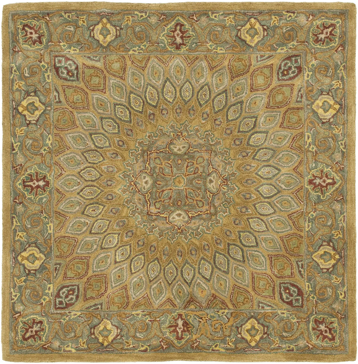 Safavieh Heritage 6'-0" x 6'-0" Rug in Light Brown / Grey