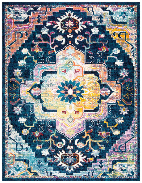 Safavieh Crystal 10'-0" x 14'-0" Rug in Navy / Fuchsia
