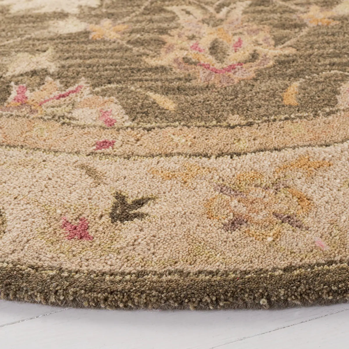 Safavieh Anatolia 6'-0" x 6'-0" Rug in Olive Grey / Beige