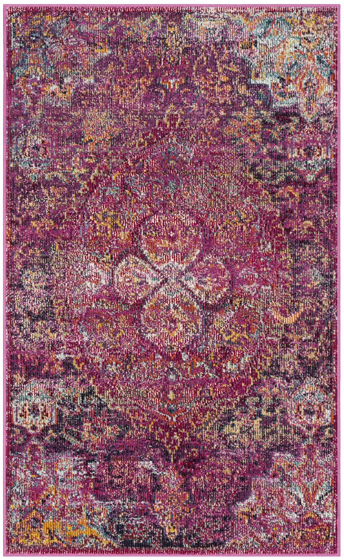 Safavieh Crystal 3'-0" x 5'-0" Rug in Fuchsia / Purple