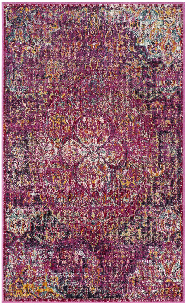 Safavieh Crystal 3'-0" x 5'-0" Rug in Fuchsia / Purple