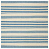Safavieh Courtyard 5'-3" x 5'-3" Rug in Beige / Blue