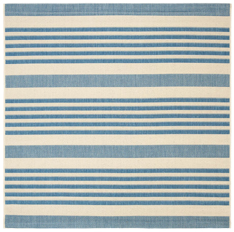 Safavieh Courtyard 5'-3" x 5'-3" Rug in Beige / Blue