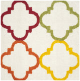 Safavieh Sgk-Shag Kids 6'-7" x 6'-7" Rug in Ivory / Multi