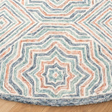 Safavieh Capri 7'-0" x 7'-0" Rug in Blue / Rust