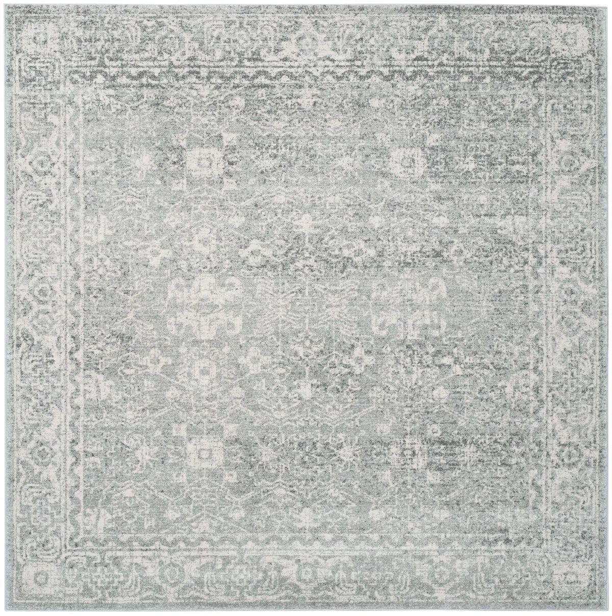 Safavieh Evoke 6'-7" x 6'-7" Rug in Silver / Ivory