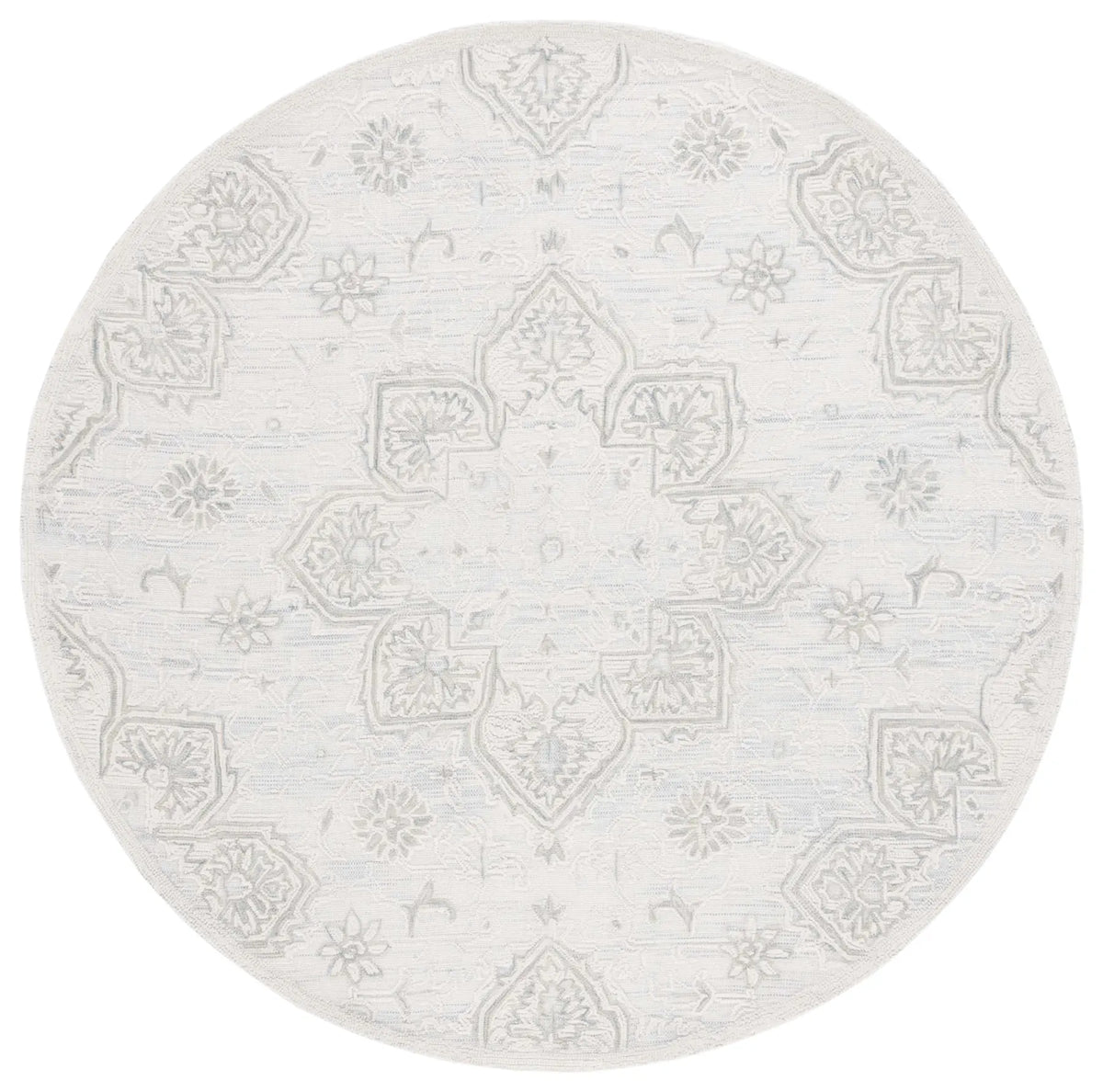 Safavieh Trace 6'-0" x 6'-0" Rug in Grey / Ivory