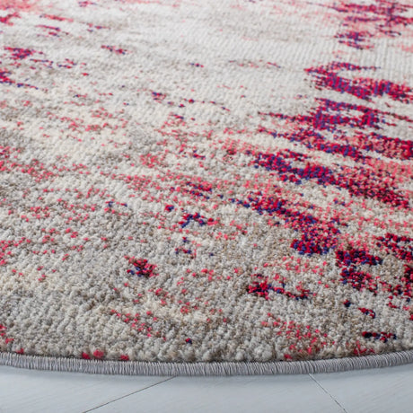 Safavieh Madison 6'-7" x 6'-7" Rug in Beige / Wine