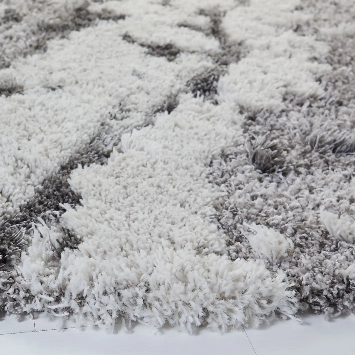 Safavieh Horizon Shag 800 10'-0" x 10'-0" Rug in Grey / Ivory