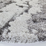 Safavieh Horizon Shag 800 10'-0" x 10'-0" Rug in Grey / Ivory