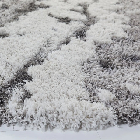Safavieh Horizon Shag 800 10'-0" x 10'-0" Rug in Grey / Ivory