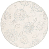 Safavieh Micro-Loop 6'-0" x 6'-0" Rug in Ivory / Blue