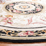 Safavieh Chelsea 5'-6" x 5'-6" Rug in Ivory / Black