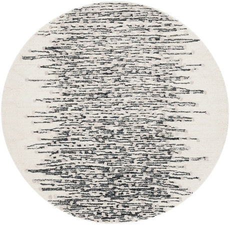 Safavieh Metro 6'-0" x 6'-0" Rug in Black / Ivory