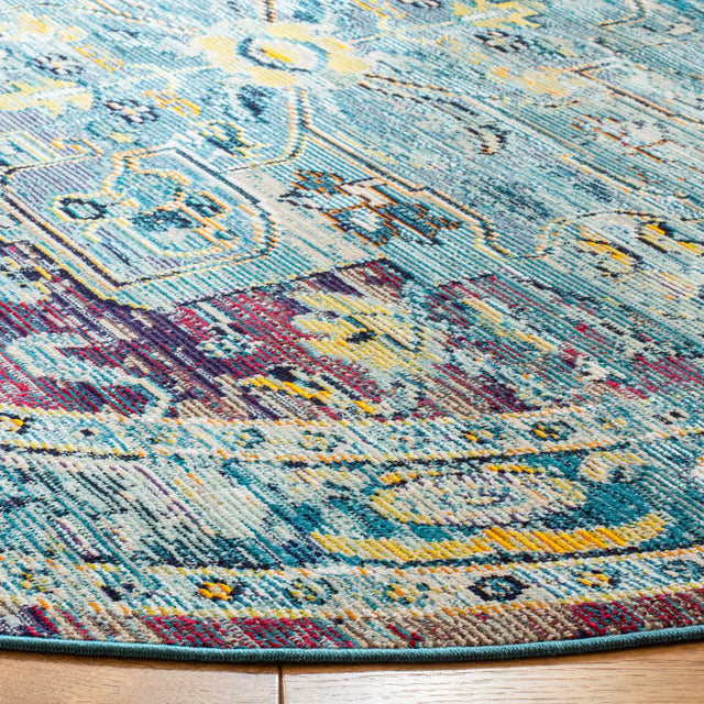 Safavieh Crystal 5'-0" x 5'-0" Rug in Teal / Purple