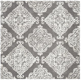 Safavieh Glamour 6'-0" x 6'-0" Rug in Dark Grey / Ivory