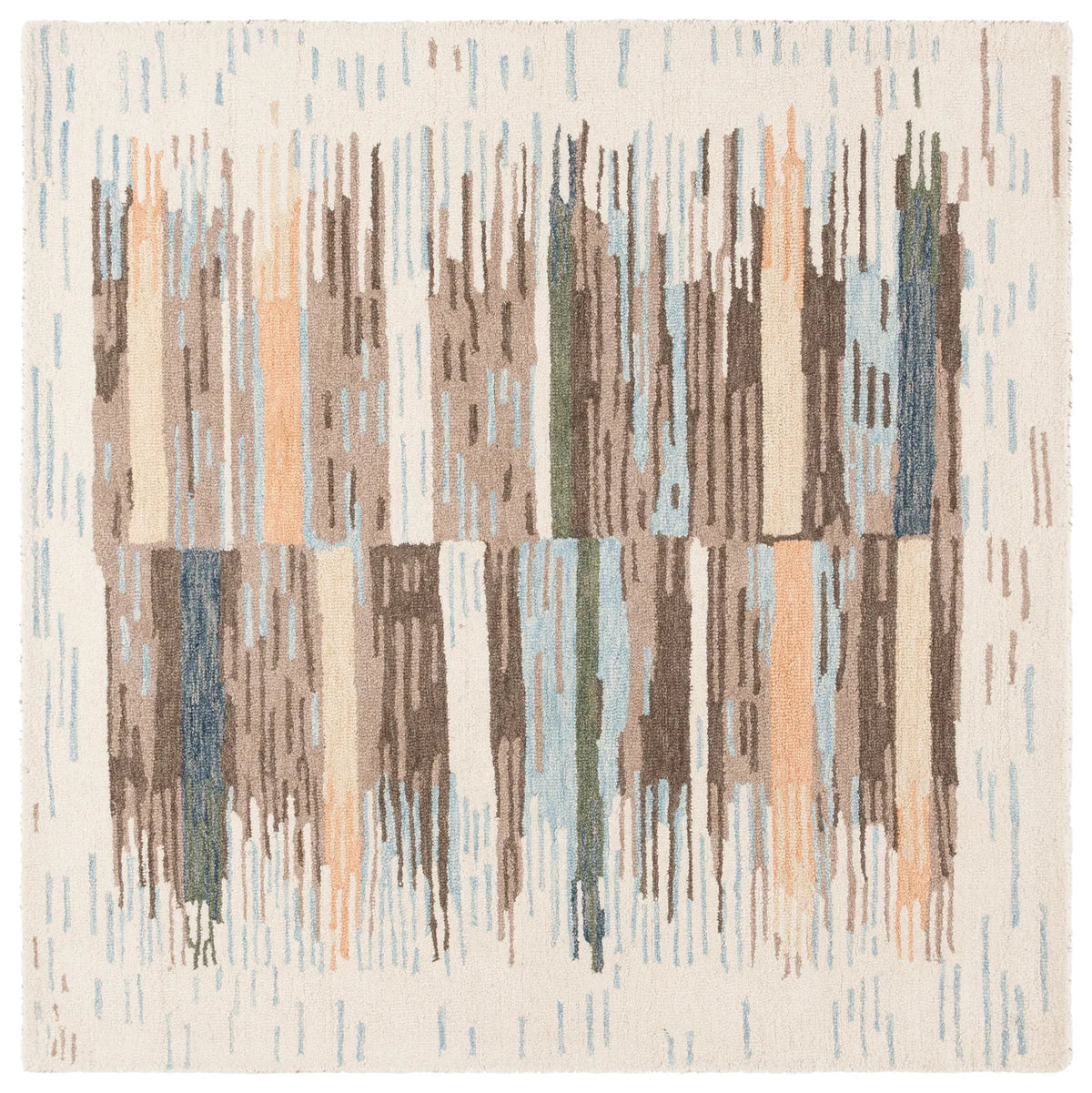Safavieh Ebony 6'-0" x 6'-0" Rug in Ivory / Brown