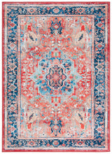 Safavieh Riviera 4'-5" x 6'-5" Rug in Navy / Red