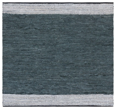 Safavieh Vintage Leather 6'-0" x 6'-0" Rug in Grey / Silver