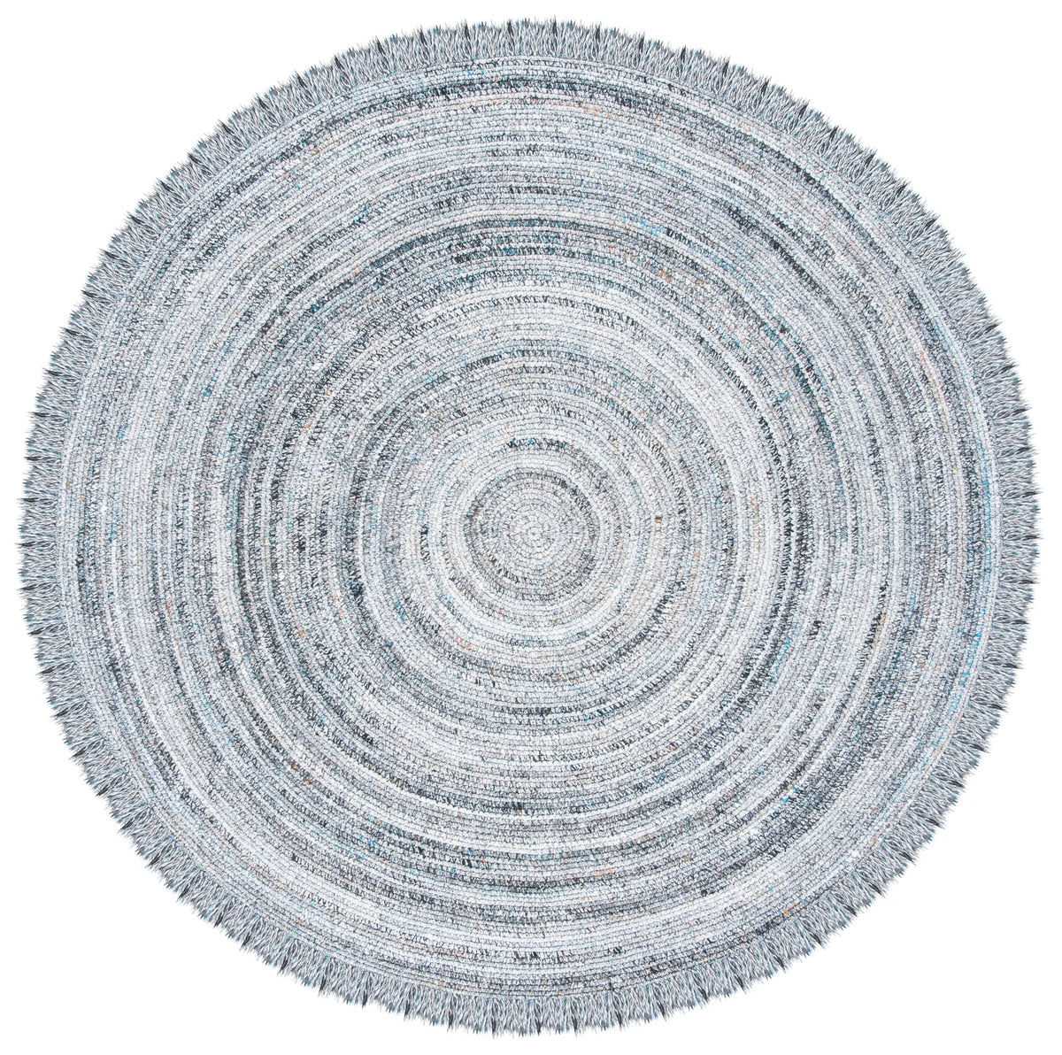 Safavieh Braided 6'-0" x 6'-0" Rug in Grey / Blue