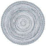 Safavieh Braided 6'-0" x 6'-0" Rug in Grey / Blue