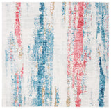 Safavieh Madison 6'-7" x 6'-7" Rug in Ivory / Blue