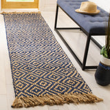 Safavieh Natural Fiber 2'-3" x 10'-0" Rug in Tropical Blue / Natural