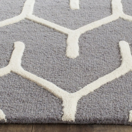 Safavieh Cambridge 4'-0" x 6'-0" Rug in Dark Grey / Ivory