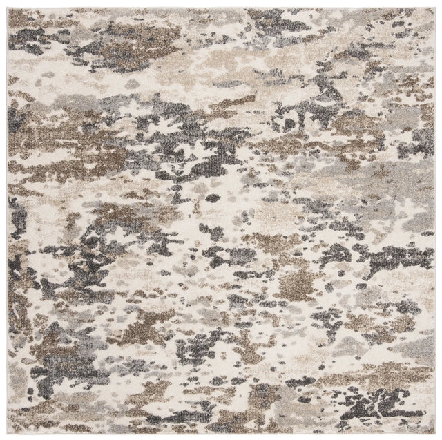 Safavieh Spirit 100 6'-7" x 6'-7" Rug in Taupe / Ivory