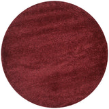 Safavieh Shag 6'-7" x 6'-7" Rug in Maroon