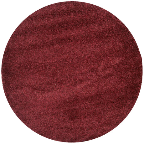 Safavieh Shag 6'-7" x 6'-7" Rug in Maroon