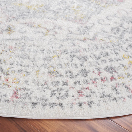 Safavieh Layla 6'-7" x 6'-7" Rug in Ivory Grey / Pink