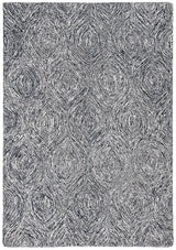 Safavieh Micro-Loop 4'-0" x 6'-0" Rug in Black / Ivory