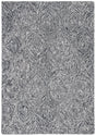 Safavieh Micro-Loop 4'-0" x 6'-0" Rug in Black / Ivory