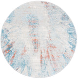 Safavieh Tulum 5'-0" x 5'-0" Rug in Blue / Pink