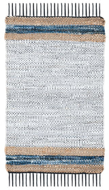 Safavieh Vintage Leather 2'-0" x 3'-0" Rug in Grey / Natural