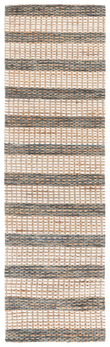 Safavieh Martha Stewart 2'-3" x 8'-0" Rug in Natural / Dark Blue